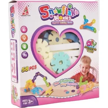 ostatní stavebnice Stavebnice Snow Flakes DIY 58 dílků - Den dětí