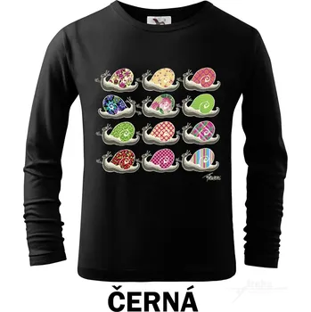 Tričko dětské DR, Šneci Barva: Černá, Velikost: 146