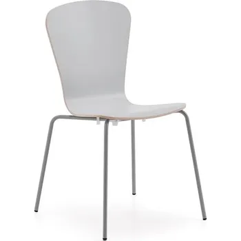 Jídelní židle Židle MILLA PLUS, HPL, stříbrné nohy, světle šedá