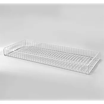 Dílenský regál Koš stohovací, horní, šíře 900 mm, povrch bílý komaxit