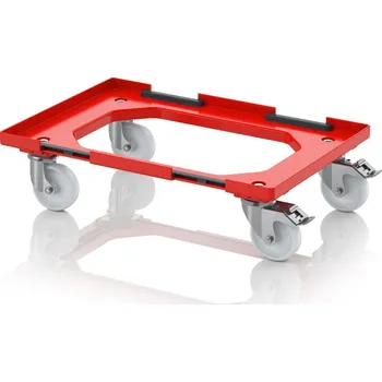 paleta Přepravní vozík Kompakt s propojovacím systémem a polyamidovými koly 61,6 x 41,6 x 17,2 cm - Dopravní červená - Dopravní červená - materiál: ABS - RO V 64 PA FE.L-3020