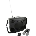 QTX DELTA-50, mobilní 8" zvukový systém MP3/BT/FM/2x VHF, 50W