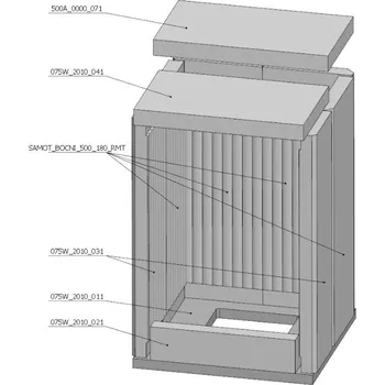 Krbová vložka Romotop Šamotová komora komplet