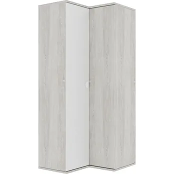 Dětská skříň Dětská šatní skříň rohová bílá, cascina Mety ring