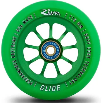 Kolečko ke koloběžce Kolečko RIVER Naturals Glide Emerald 110mm | GREEN