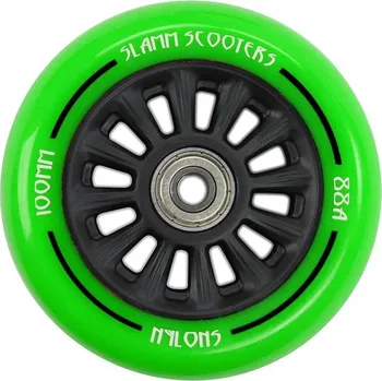 Kolečko ke koloběžce Kolečko SLAMM Ny-Core 100mm | ABEC-9 | BLACK-GREEN