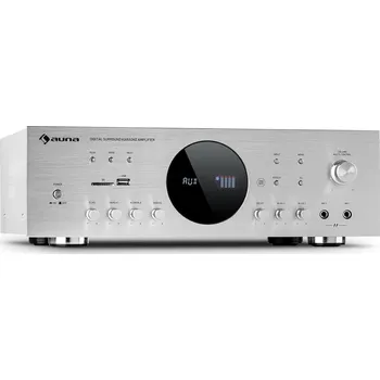Hi-Fi Zesilovač Auna AMP-218 BT Silver Metallic