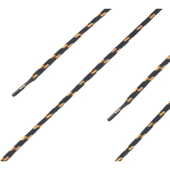 Tkaničky do bot Kulaté černooranžové tkaničky 210 cm do bot HAIX Trekker Mountain