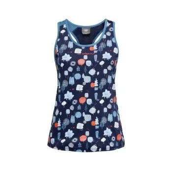 Dámské tričko La Sportiva BOTANIC TANK Women Deep Sea/Moonlight modrá S