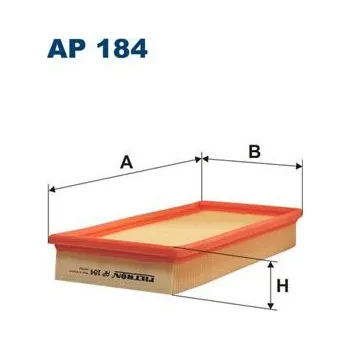 Vzduchový filtr Vzduchový filtr FILTRON AP 184
