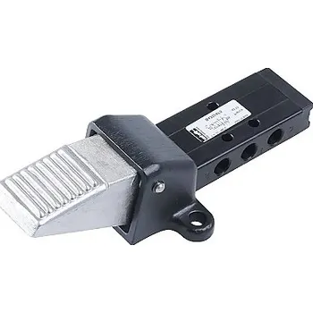 Ventil Pneumatický miniaturní šoupátkový ventil, nohou ovládaný 5/2, G1/8", pružina Parker B43004FS