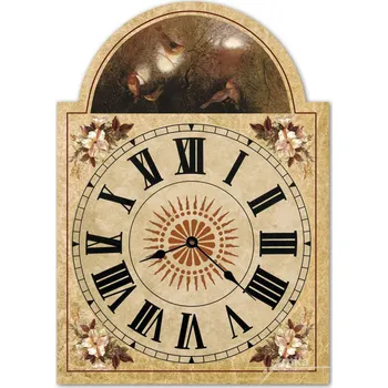 Hodiny Velké dřevěné selské hodiny - Ptačí zpěv, Klára Trnková