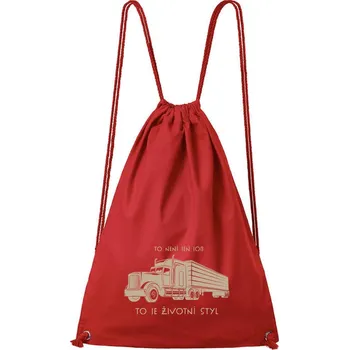 Městský batoh DOBRÝ TRIKO Bavlněný batoh Životní styl Barva: Červená