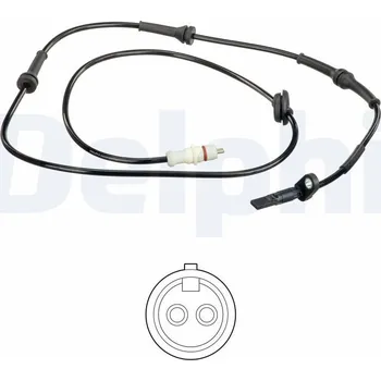 Přislušenství brzdového systému Snímač, počet otáček kol DELPHI SS20612