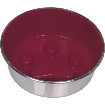 lízací podložka Nobby PAW protihltací miska červená nerez 20cm 1,6 l