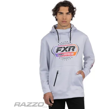 Pánská mikina Pánská mikina FXR Race Division Tech Pullover Hoodie Ice Grey Supernova S