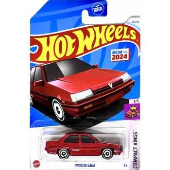 autíčko HOT WHEELS - Proton Saga Red (E5)