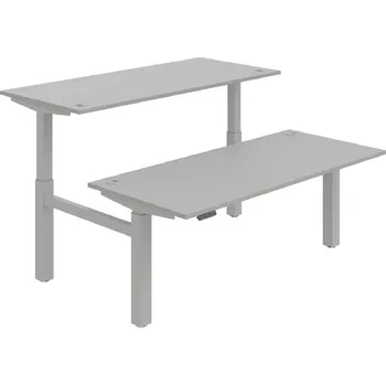 Kancelářský vozík HOBIS párový výškově stavitelný stůl 180 cm, paměť.ovlad. - MOTION DUAL MSD 2M 1800, šedá + doprava zdarma