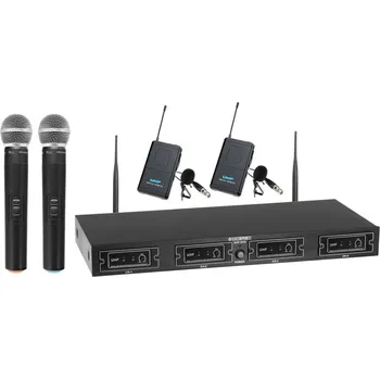Mikrofon McGrey UHF 2V2I - 4 kanálový bezdrátový set