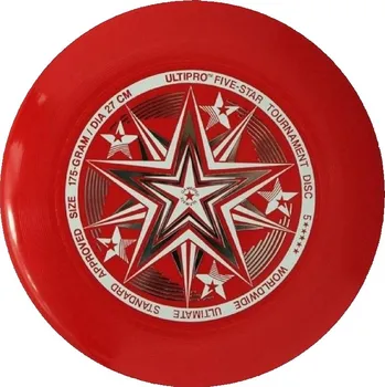 Frisbee Létající talíř YIKUN DISCS UltiPro Five Star | 27cm | RED