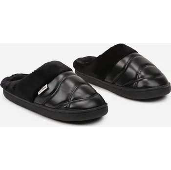 Dámské pantofle Moderní dámské teplé papuče v černé barvě C49-38, VELIKOST 38/39