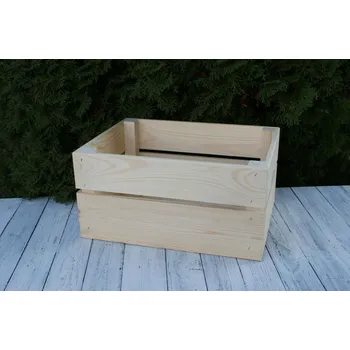 Úložný box Dřevěná bedýnka 40 cm x 30 cm x v 20 cm