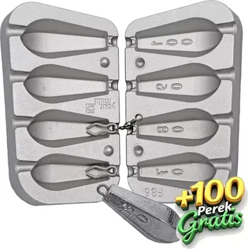 Forma na odlévání FORMA NA OLOVO 70,80,90,100GR+100 PÉREK ZDARMA (Forma na olovo F-86)