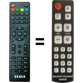 Dálkový ovladač Tesla TE-400, TE-320 verze 2 náhradní dálkový ovladač pro seniory