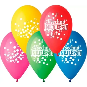 Balónek Latexový balonek s potiskem Všechno nejlepší