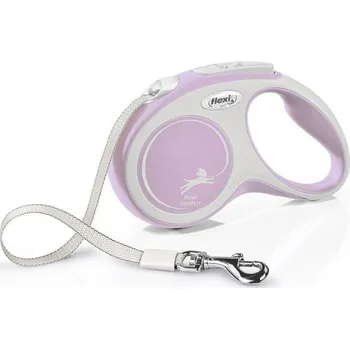 Vodítko pro psa flexi Comfort S pásek 5m/15kg růžová