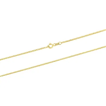 Řetízek GEMMAX Zlatý řetízek Spiga (Wheat) – šířka 1,1 mm, délka 45 cm – zlatý šperk ryzosti 585/1000 v Dárkovém balení s Certifikátem GUCYN-45-34571