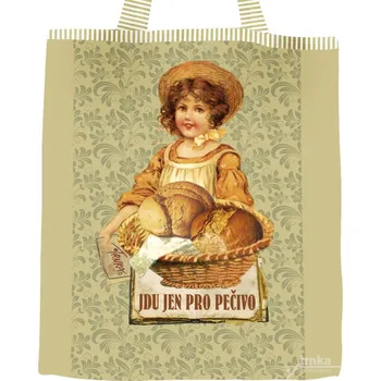 Nákupní taška Plátěná nákupní taška, Jdu jen pro pečivo