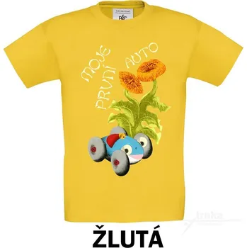 Dětská móda Tričko dětské KR, Moje první auto Barva: Žlutá, Velikost: 110