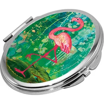 Kosmetické zrcátko Otevírací zrcátko, Plameňák