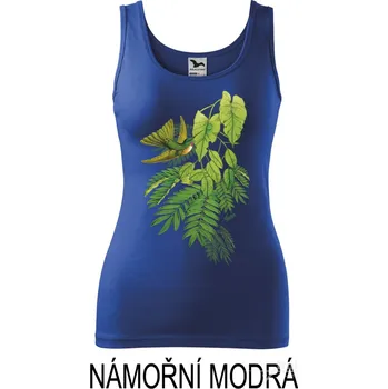 Dámské tričko Tílko dámské, Kapky rosy pro kolibříka Barva: Námořní modrá, Velikost: M