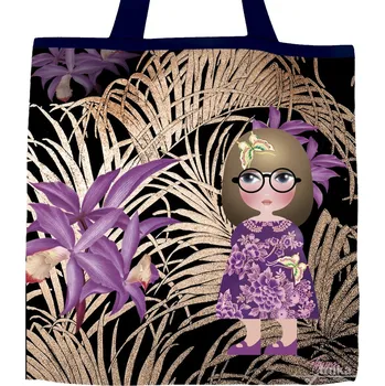 Nákupní taška Plátěná nákupní taška, Malvína má nové brejličky