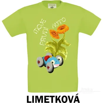 Tričko dětské KR, Moje první auto Barva: Limetková, Velikost: 134