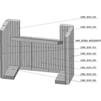 Krbová kamna Romotop Šamotová komora komplet