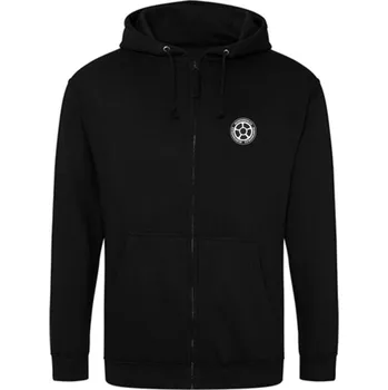 Pánská mikina Mikina SCOOTERING na zip Zoodie s kapucí | DEEP BLACK 9/11 let