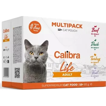 Krmivo pro kočku Calibra Cat Life&nbsp;kaps. Adult Multipack in gravy 12x85 g