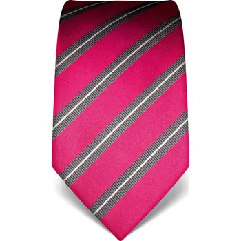 Kravata Elegantní kravata Vincenzo Boretti 21968 - fuchsiová s pruhem