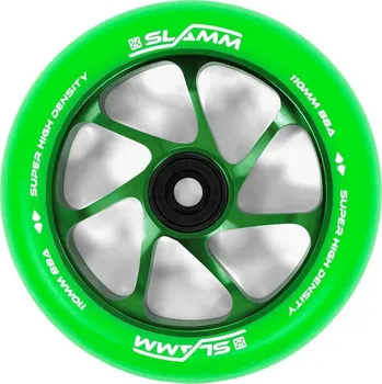 Kolečko ke koloběžce Kolečko SLAMM Team 110mm | 88A | ABEC-9 | GREEN-GREEN
