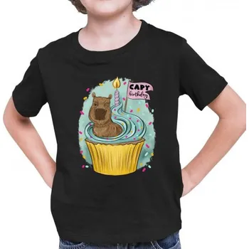 Žertovný předmět Capybirthday - dětské tričko s potiskem- Tričkový.cz