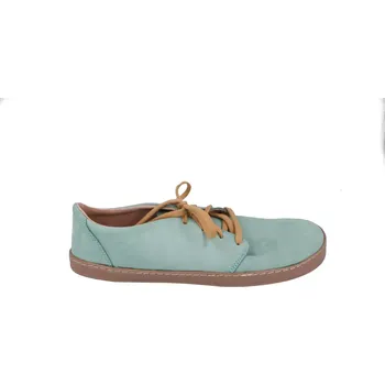 Dámské polobotky Barefoot kožené boty Pegres BF81 - mintové 40