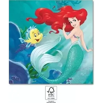Papírový ubrousek Papírové ubrousky - Malá mořská víla Ariel 20 ks
