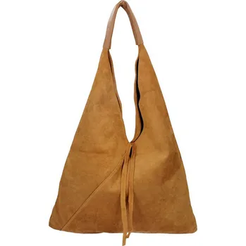 Kabelka Kožená velká dámská kabelka Alma hnědá koňak