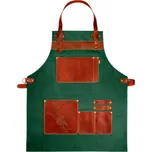 FELCO 490 pracovní zástěra z pevného textilu zelená