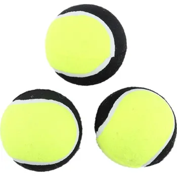 Hračka pro psa Huhubamboo hračka pro psy tenisák žlutý 7,6cm 3ks