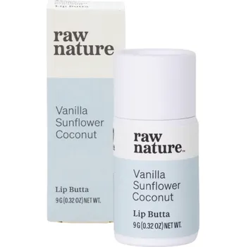 Raw Nature Raw Nature, Natural Lip Balm, Přírodní balzám na rty, Vanilka, 9 g