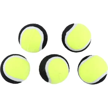 Hračka pro psa Huhubamboo hračka pro psy tenisák žlutý 5cm 6ks
